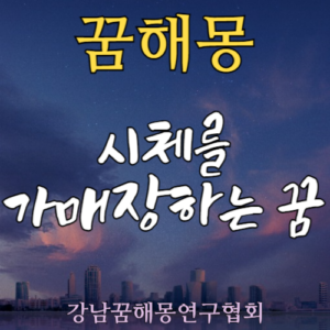 꿈해몽 시체 가매장
