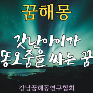 꿈해몽 갓난아이 똥오줌