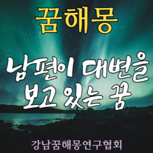 꿈해몽 남편 대변
