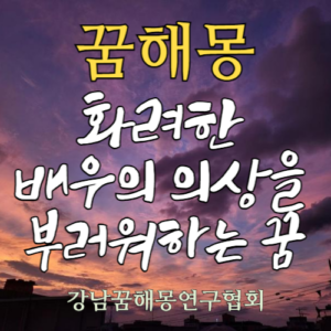 꿈해몽 배우 의상
