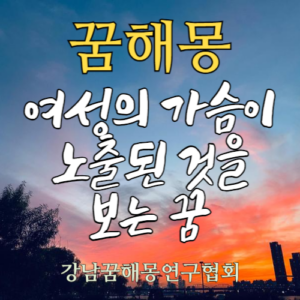 꿈해몽 가슴 노출
