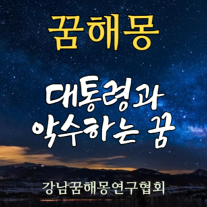 꿈해몽 대통령 악수
