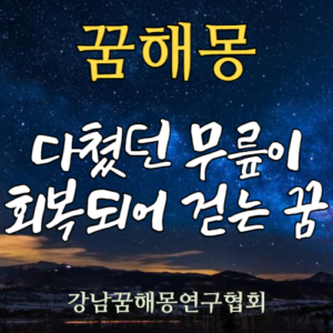 꿈해몽 무릎 회복