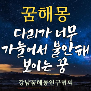 꿈해몽 다리
