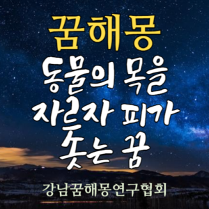 꿈해몽 동물 피
