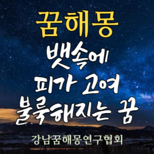 꿈해몽 뱃속 피
