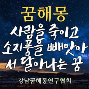 꿈해몽 살인 강도