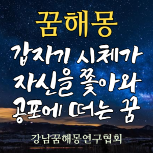 꿈해몽 시체 공포
