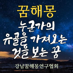 꿈해몽 유골
