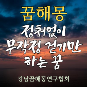 꿈해몽 정처없이 걷기