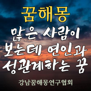 꿈해몽 연인 성관계