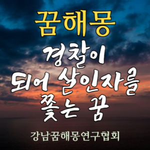 꿈해몽 경찰 살인자