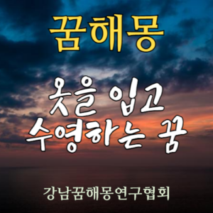 꿈해몽 옷을 입고 수영하는 꿈